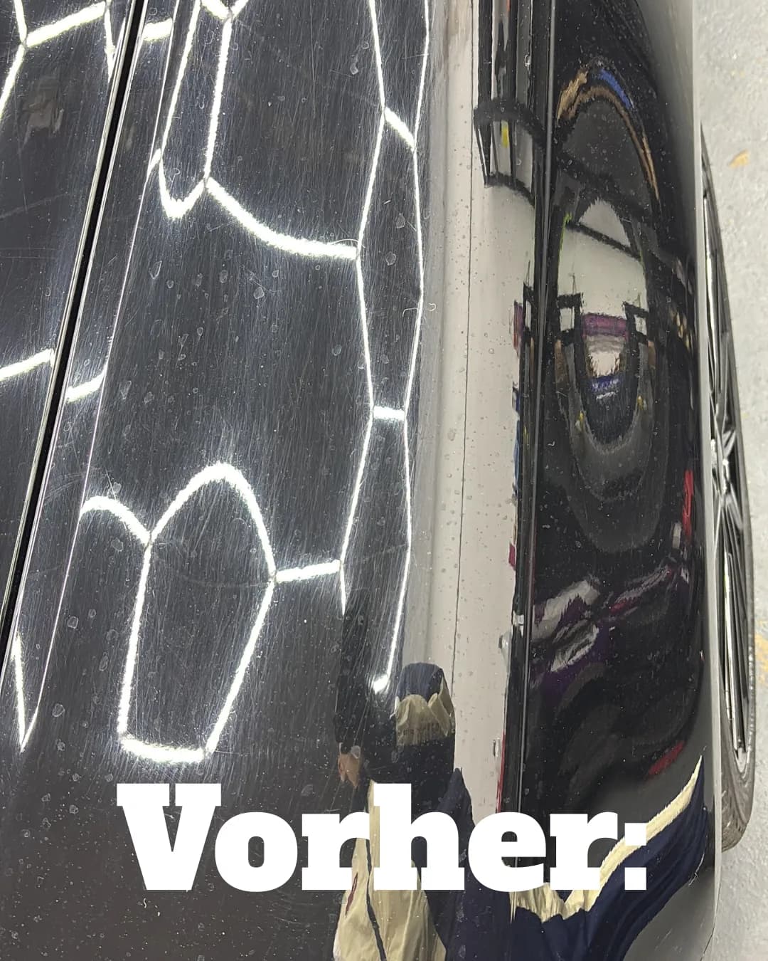 BMW Stoßstange · Lackkorrektur — vor der Lackaufbereitung